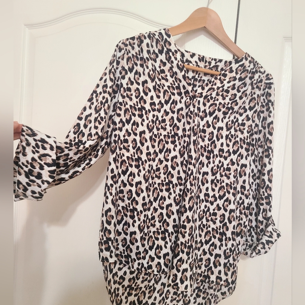 Leopard print blouse